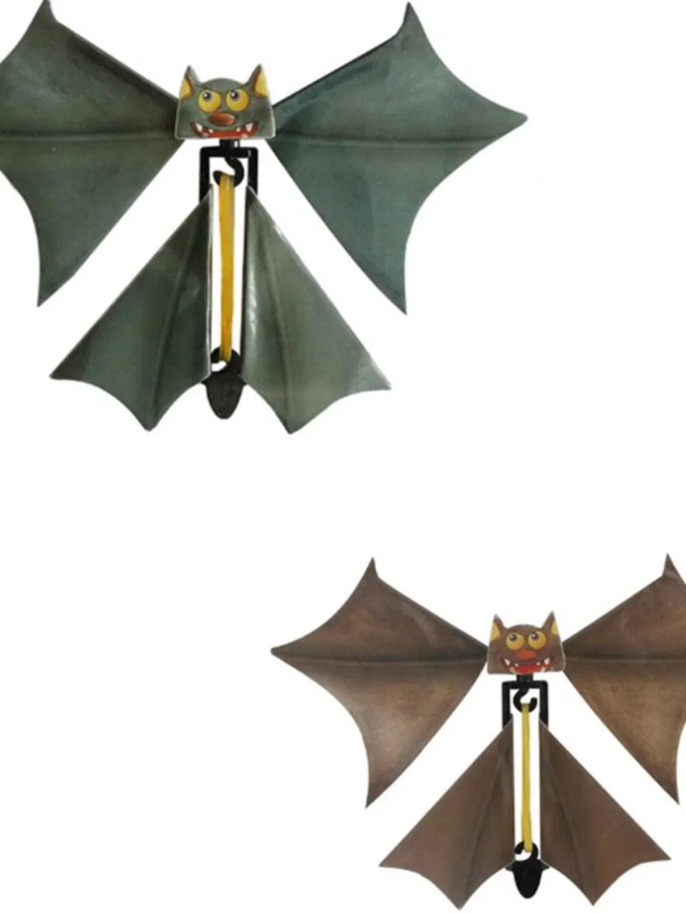 10Pcs Magic Flying Bat Rubber Band Powered Toy Halloween Prank Party Favor